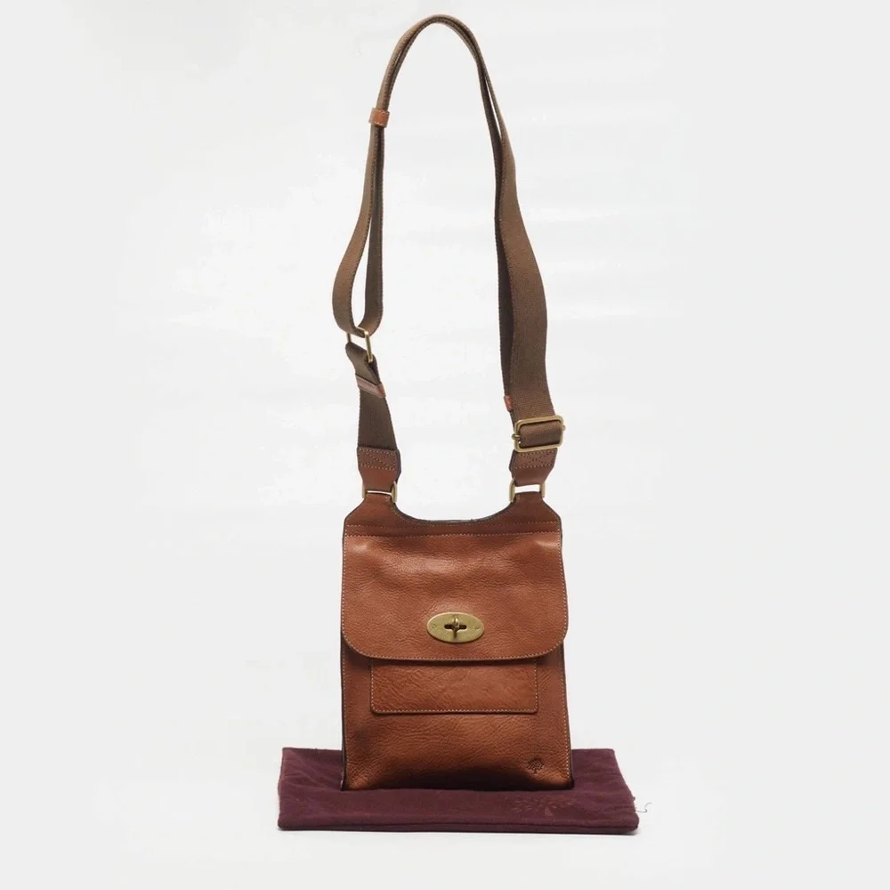 Mulberry Antony Brown Leather Messenger Bag